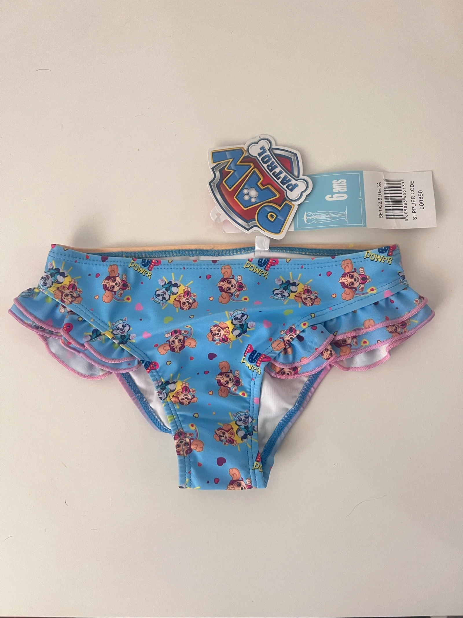 Cueca Bikini| Patrulha pata| Nova com etiqueta| T* 6